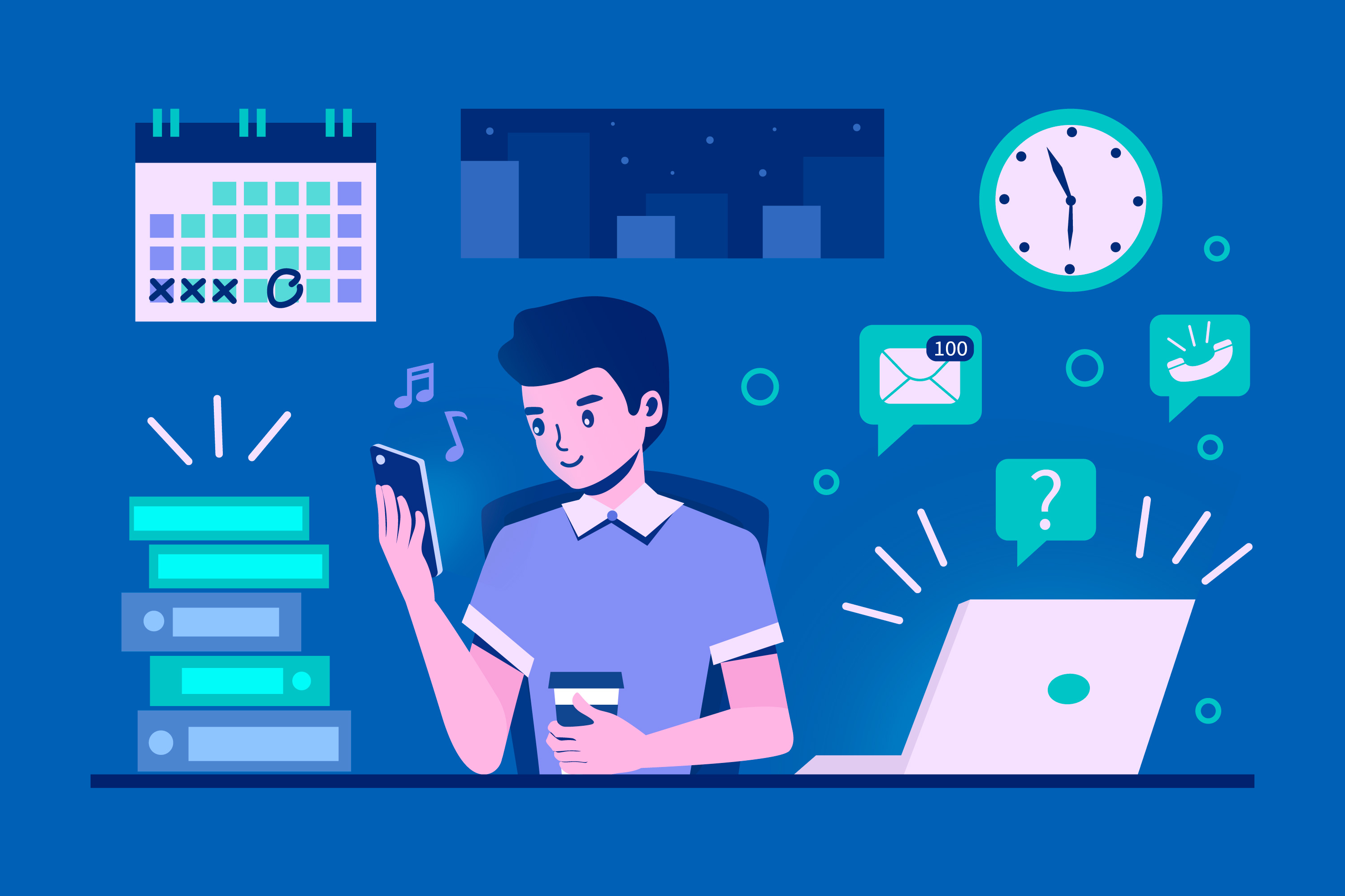 Sign in illustration